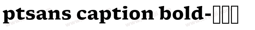 ptsans caption bold字体转换